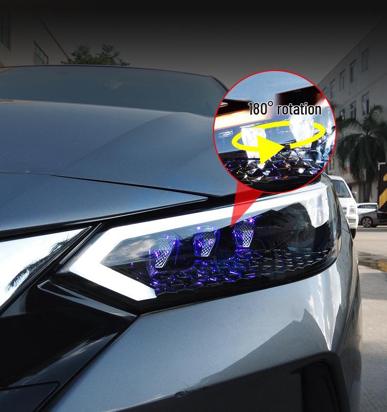 20-22 Sylphy 14th Gen LED Star Diamond DRL & Bi-LED Projector Lens Headlight Assembly