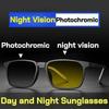 Color Changing Night Vision Sunglasses for Driving Anti High Beam Brightening Vision Sun Glasses Men's Outdoor UV400 Goggles
