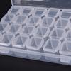 Sale Clear Plastic 28 Slots Adjustable Jewelry Storage Box Case Organizer Bead