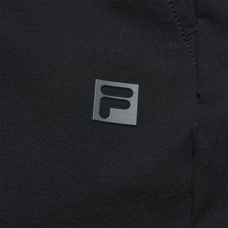 FILA Fitness Series Simple Classic Casual Training Versatile Breathable Comfortable Loose Woven Five-Point Sports Men sports Black A51M621803FBK