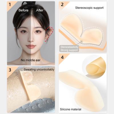 1/2/3 Paires Autocollants de Soutien d'Oreilles d'Elfe 5D Correcteur d'Oreilles Invisible Patchs de Soutien du Lobe d'Oreille Maquillage d'Oreilles d'Elfe Autocollants Visage en V Utilisation Facile