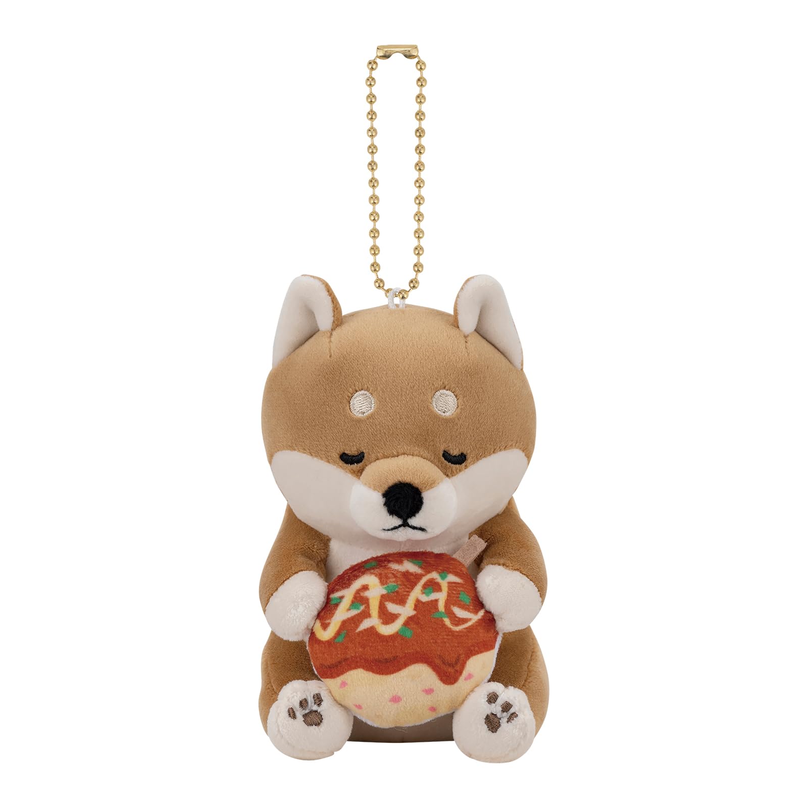 Livheart Food Mascot Charm Premium Sleepy Animals Takoyaki 13cm Shiba Inu Kotaro Cute Mascot (approx. long) 47301-05