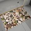 Tappetino Decorativo per Pavimento del Bagno a Forma di Sasso 3D Assorbente Tappetino per Pavimento del Bagno in Fango Diatomaceo Tappetino Assorbente per Pavimento WC