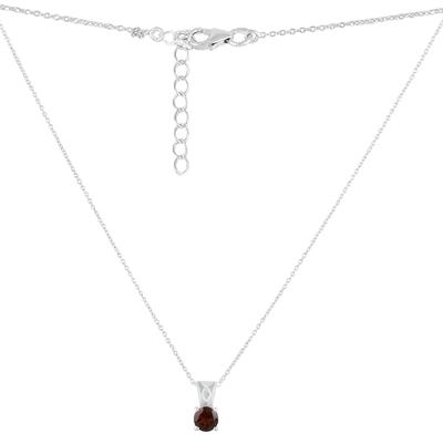 Colier din argint cu granat natural 1.035ct (2126560)