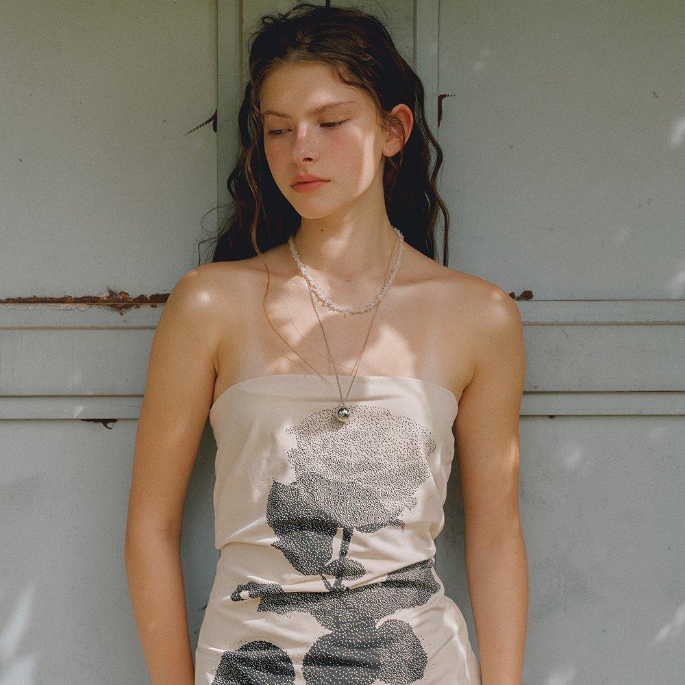 

[Vintage Hollywood] Bumpy Beads Necklace_Vh2435Ne002M