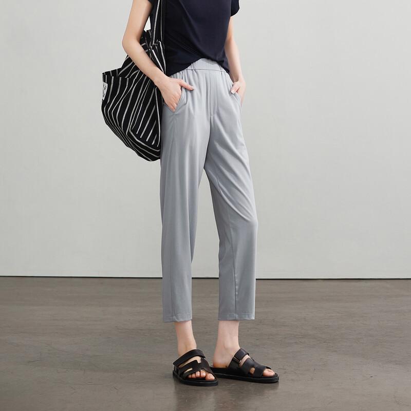 SOFSIL 2026 Summer Women's Loose Tapered Cropped Pants