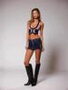 2025 Sexy Retro Denim Mini Skirt: Loose, Slimming, Stylish Women's Fashion