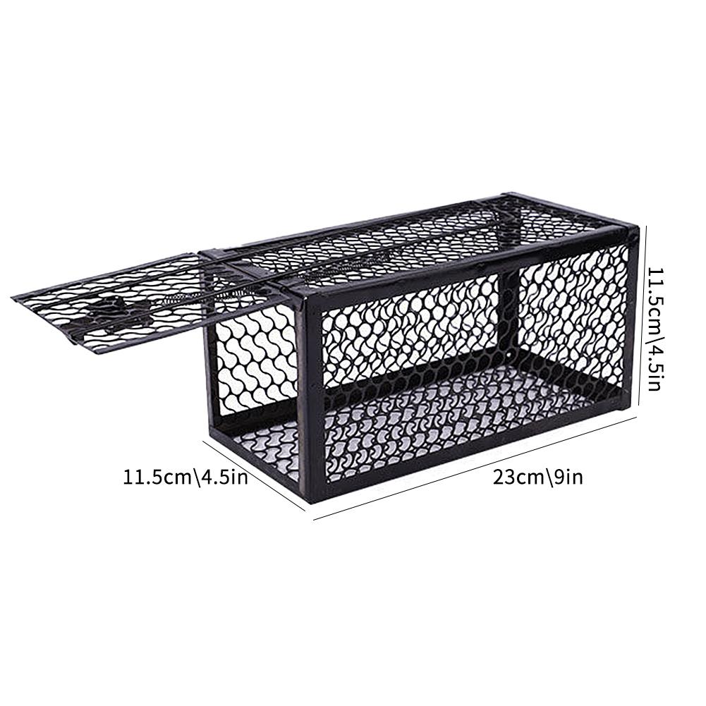 Self-locking Mousetrap Safe Firm Iron Net Household Mouse Catcher Metal Reusable Humane Indoor Outdoor Rat Trap Rat Cage
