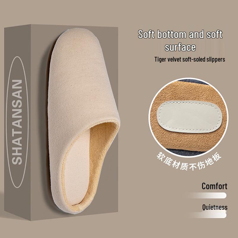 Pantofole da Donna in Cotone Silenziose a Punta Aperta - Suola Morbida in Tessuto, Lavabili in Lavatrice, Perfette per l'Autunno e l'Inverno in Casa