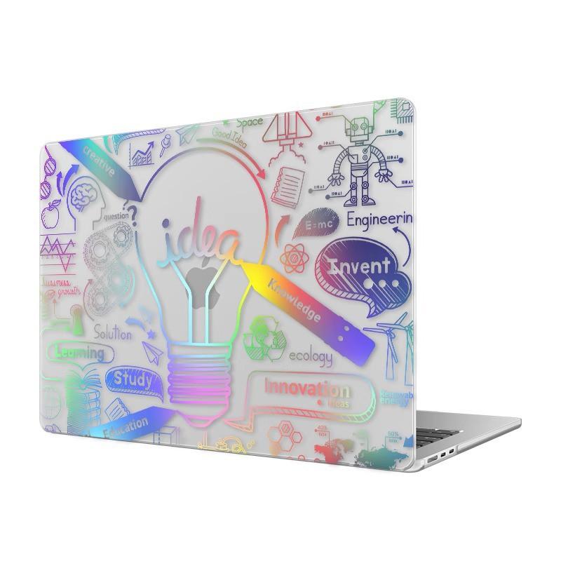 Hard Shell Laptop Case MacBook Air 13.6 15.3 Pro 14 16 Inch - Laser-Effect Holographic Design Protective Cover
