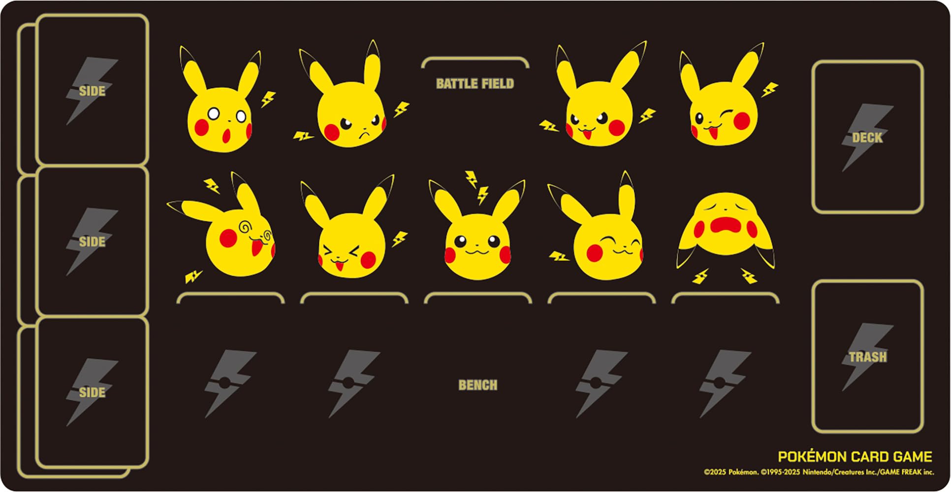 Резиновый игровой коврик для карточной игры Pokemon Пикачу и Огр