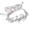 Pearl Bridal Headband Sparkling with Ribbon Wedding Tiara Comfortable To Wear Lightweight Bridesmaid Headwear Prom Event