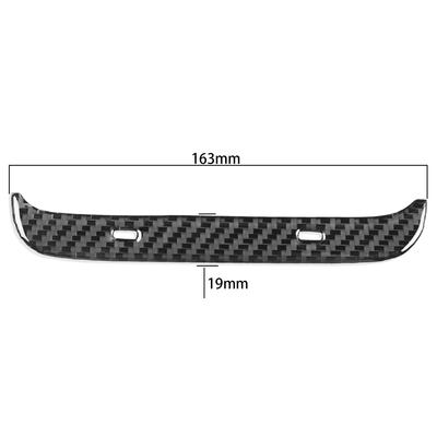 For Tesla Model Y + Model 3 2017-2022 Carbon Fiber Rear Air Conditioning Outlet Trim Cover Car Accessories Interiors Sticker