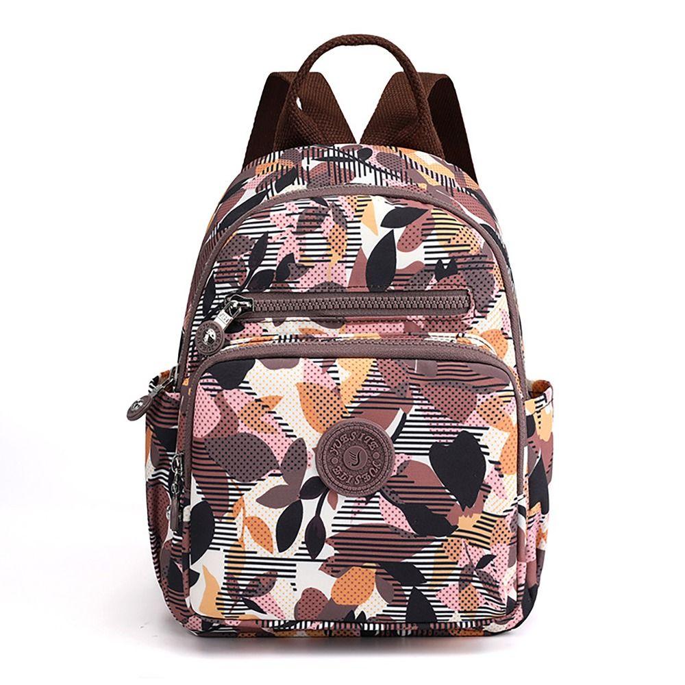 Large Capacity Backpack Small Printing Nylon Sports Backpack Waterproof Student Bag Travel Sports