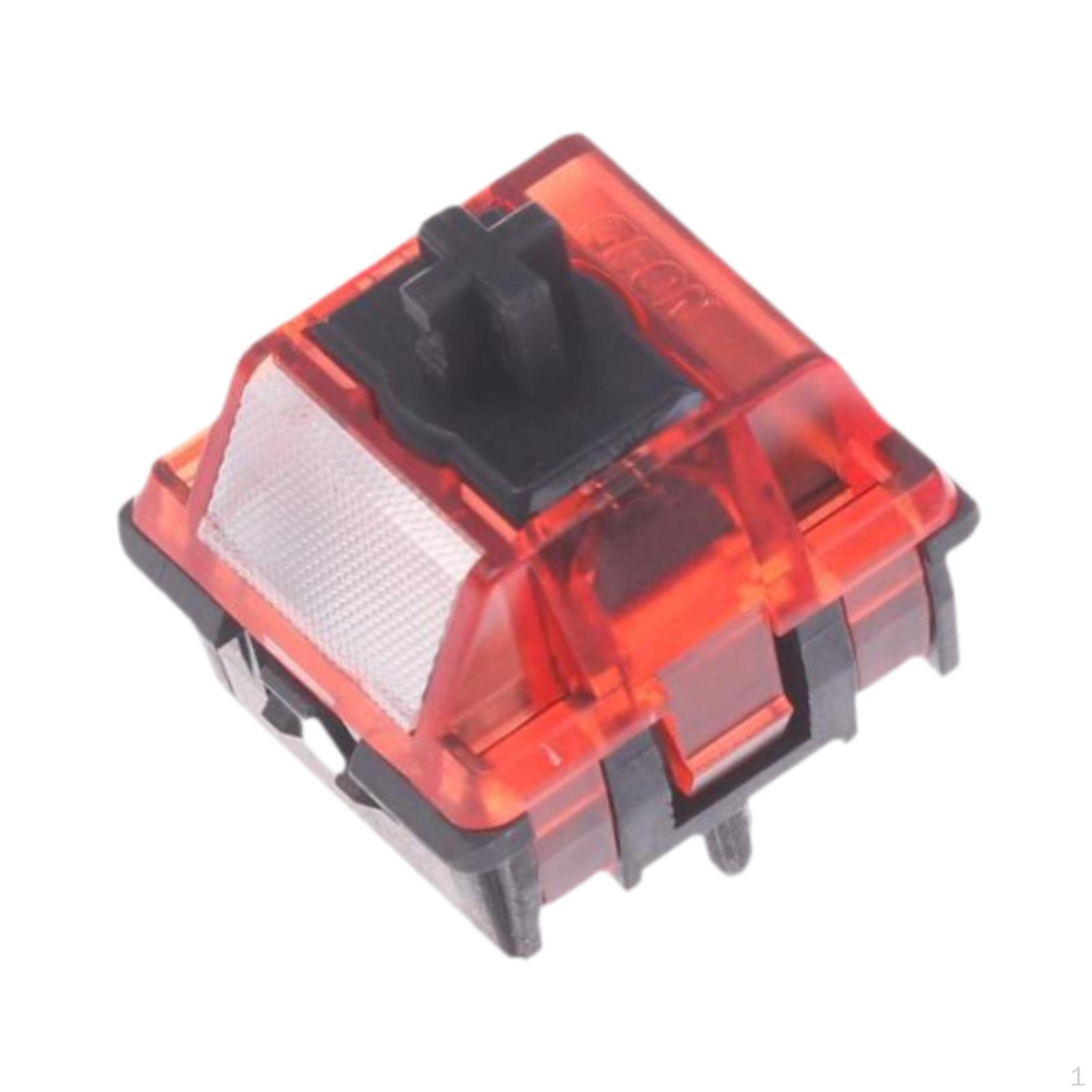 Mechanical Keyboard Switch Red Fittings Professional Easy to Install Build in Light Guide Column