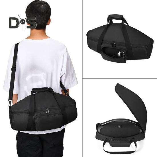 

Сумка для хранения динамиков с плечевым ремнем, вместительная, застегивающаяся на молнию, ударопрочная, устойчивая к ударам сумка для переноски JBL BOOMBOX 3 чёрный