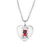 Elegant I'm Fine Everything Is Fine Heart Shaped Pendant Necklace With Adorable Vintage Black Cat Detail Ideal For Everyday Use