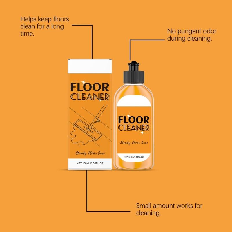Household Floor Cleaning Liquid Safe For Tiles Hard and Wood Floor Cleaner Scented and Fast Drying Formula