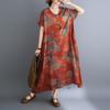 DIMANAF New 2026 Women Plus Size Summer Long Dress Sundress Beach Loose Casual Maxi Lady Floral Print Dress