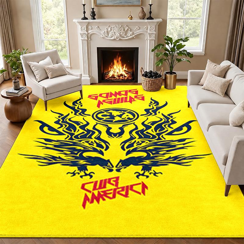 Club America Carpet Door Mat for Living Room or Bedroom Protective Mat Under Chair Office Decoration Christmas Gift Birthday Present