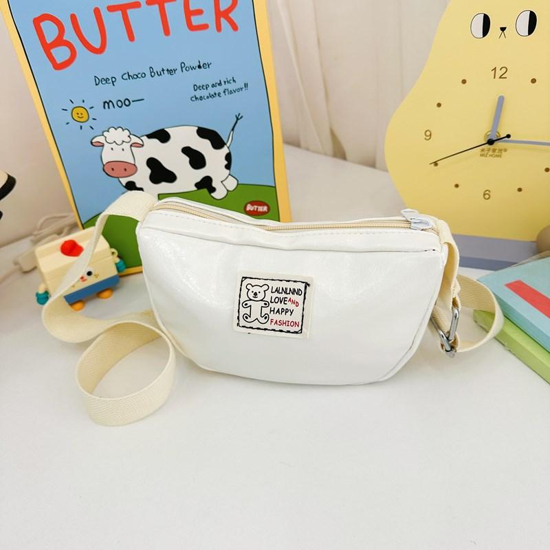 Cartoon Shoulder Bear Bag For Kids Durable And Lightweight Nylon Daily Use