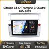 JIUYIN Android 13 Carplay for Citroen C4 C-Triomphe C-Quatre 2004-2009 Car Radio Multimedia Player Stereo DVD Audio Carplay Auto