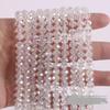 8mm Glas-Schliffperle, flach, Radperle, DIY Schmuckzubehör, Armbandperle, Kristall-Einzelperle