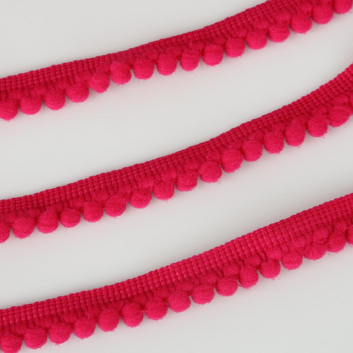 

5 ярдов, кружевная ткань, швейные аксессуары, отделка помпоном, кисточка, бахрома, лента, материал «сделай сам», одежда 5mm фуксия