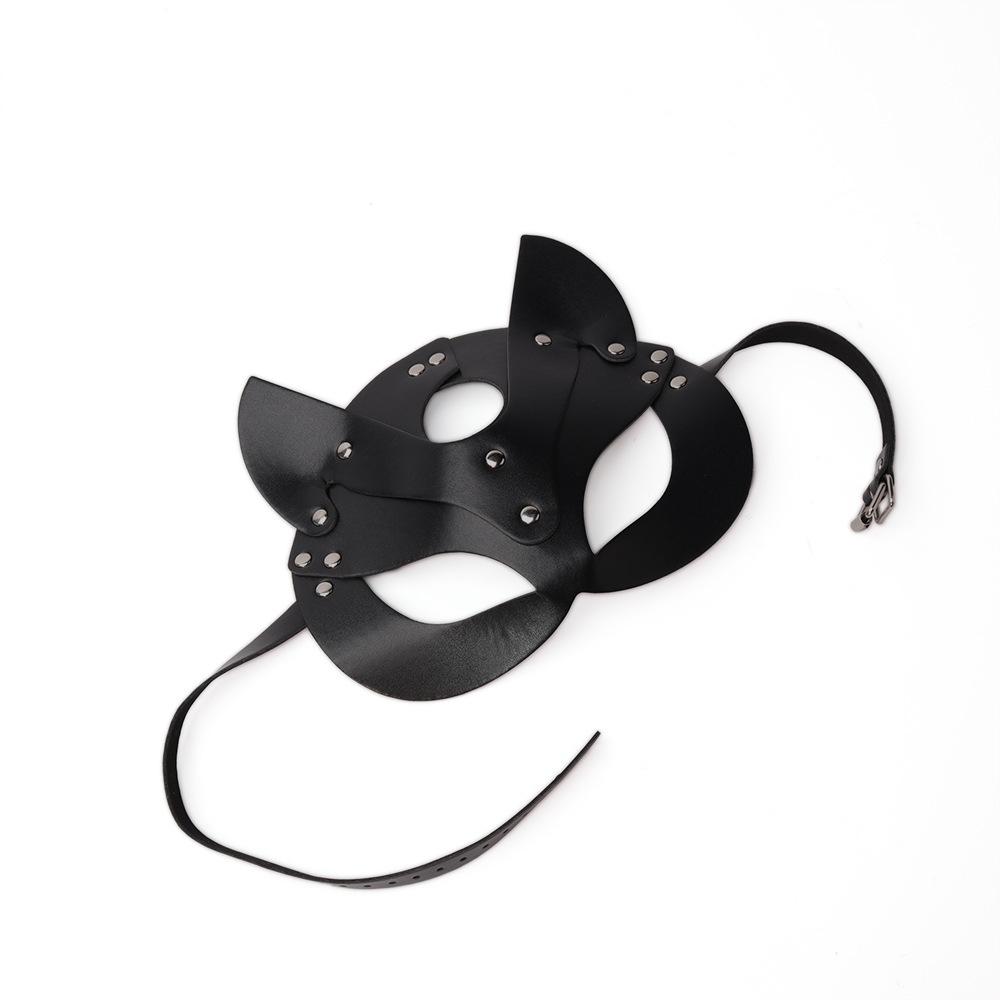 Fox Leather Eye Mask Role-playing Mask PU Sex Mask Eye Toys for Couples Adult Games Games Bondage Set BDSM