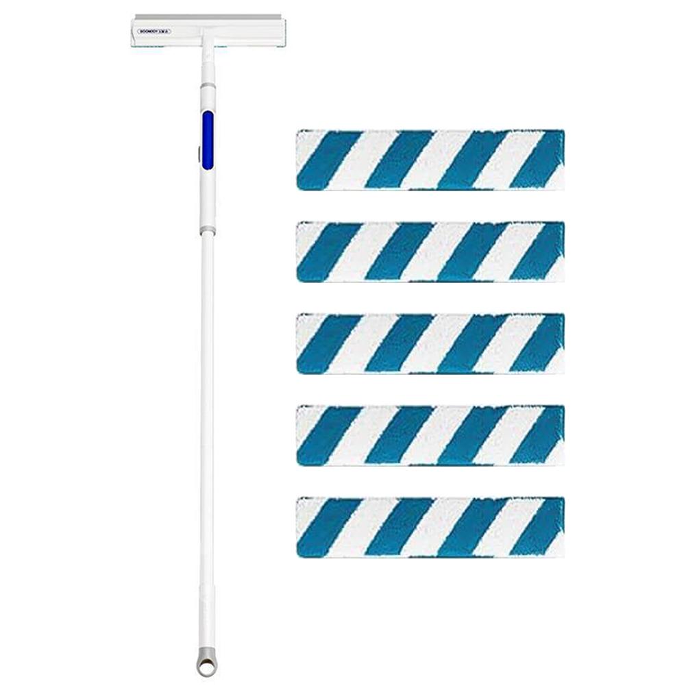 

Инструмент для чистки окон 3 в 1. 51-дюймовый очиститель окон с двойным резиновым лезвием для окон, зеркал, душевых стекол, дверей и автомобилей.