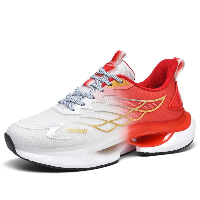 Plus Size Mesh Breathable Casual Sneaker Summer Lightweight Popcorn Sports Running Shoes Luminous Fashion Shoes
