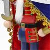 Large Handcrafted Nutcrackers Soldier Figurine For Christmas Decorations 38Cm Wooden Holiday Centerpieces