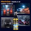 Waterproof 100ml Spray, Rain Protection Car Window Glass Hydrophobic Liquid, Car Windshield Mirror Coating, Care and Polishing Kit