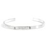 SEWNSWEN SEWN SWEN Silver  HAMMERED PLATE LOGO BANGLE