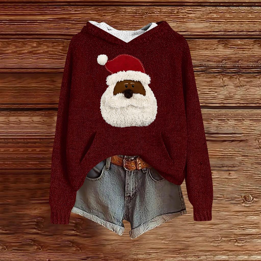 Sweatshirts für Damen Strickpullover Niedliches Shirt Herbst Pullover Kapuzensweatshirt