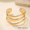 Hot-selling, Hollow Irregular Wave Shape Wide Opening Bracelet, Female Personality Exaggerated Style Bracelet