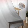 Pink White Grey Gradient Ombre Tulle Curtains For Living Room Kitchen Decoration Chiffon Window Treatments Voile Sheer Curtain