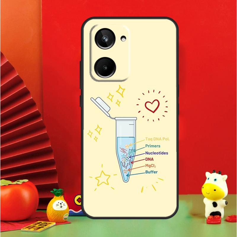 Retro DNA Science Illustration For Realme 15 Pro GT7 GT6 10 11 12 13 14 Pro Plus C65 C67 C63 C61 C51 C53 C35 C75 C55 Case