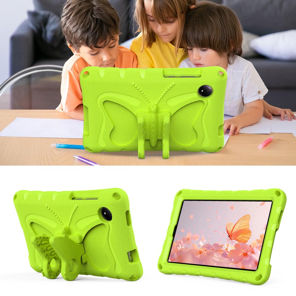 For Xiaomi Redmi Pad SE 4G 8.7 Inch Case Butterfly Kickstand EVA Tablet Cover with Shoulder Strap
