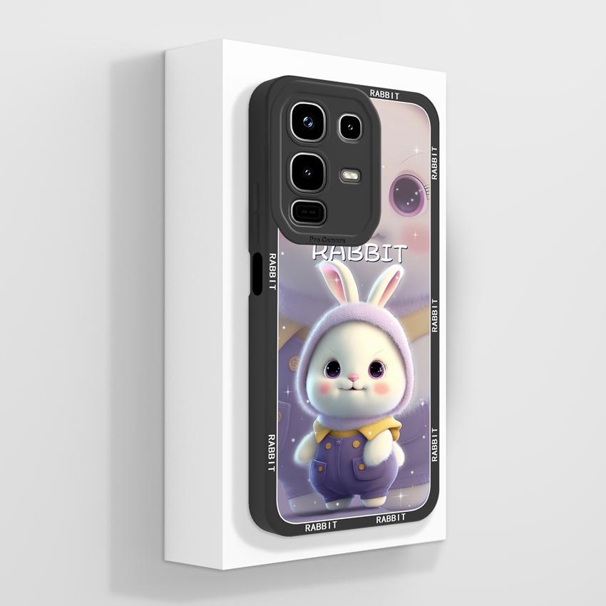 For Infinix Note 50x 50s 50 Pro Plus GT 10 30 Pro 5G Phone Cases Cute Cat Patterns Screen Protector Liquid Silicone Anti Slip Shell For Infinix Casing