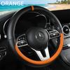 Napa Leather Steering Wheel Cover Non-Slip Inside, Universal 15 Inch for Car, All Season & Wear-Resistant