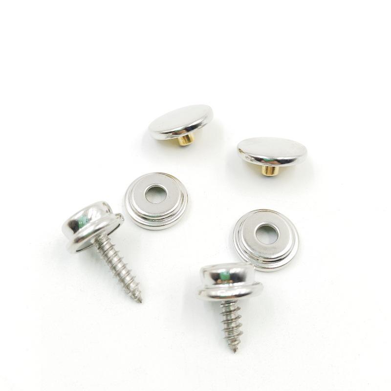 10-15mm Stainless Steel Snap Button: Large White Buckle for Tent, Yacht, and Canvas