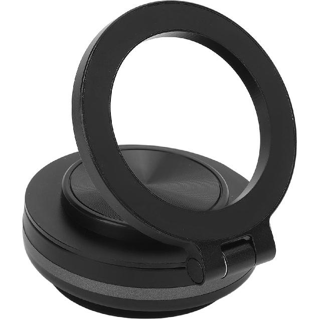 Magnetic Phone Holder, 360 Degree Rotation Dashboard Car Phone Holder, Vacuum Suction Magnetic Phone Stand for Dash Board Wall Desk Live Streaming