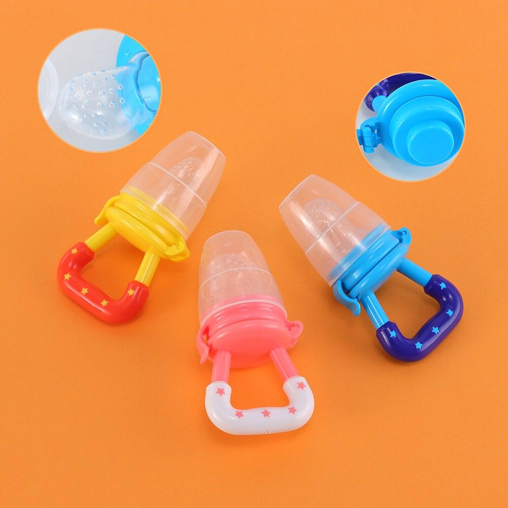 3 Pcs Baby Fruit And Vegetable Teether Food Supplement Bite Le Silicone Baby Feeding Tableware