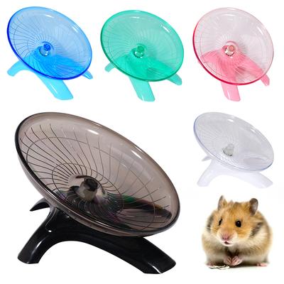 Pet Hamster Running Wheel Mute Flying Saucer Steel Axle Wheel Running Disc Toys Cage Small Animal Hamster Accessories