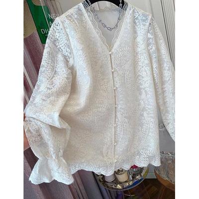 Early Spring New Inner Bottom Shirt High-end Lace Shirt Women's  High-end