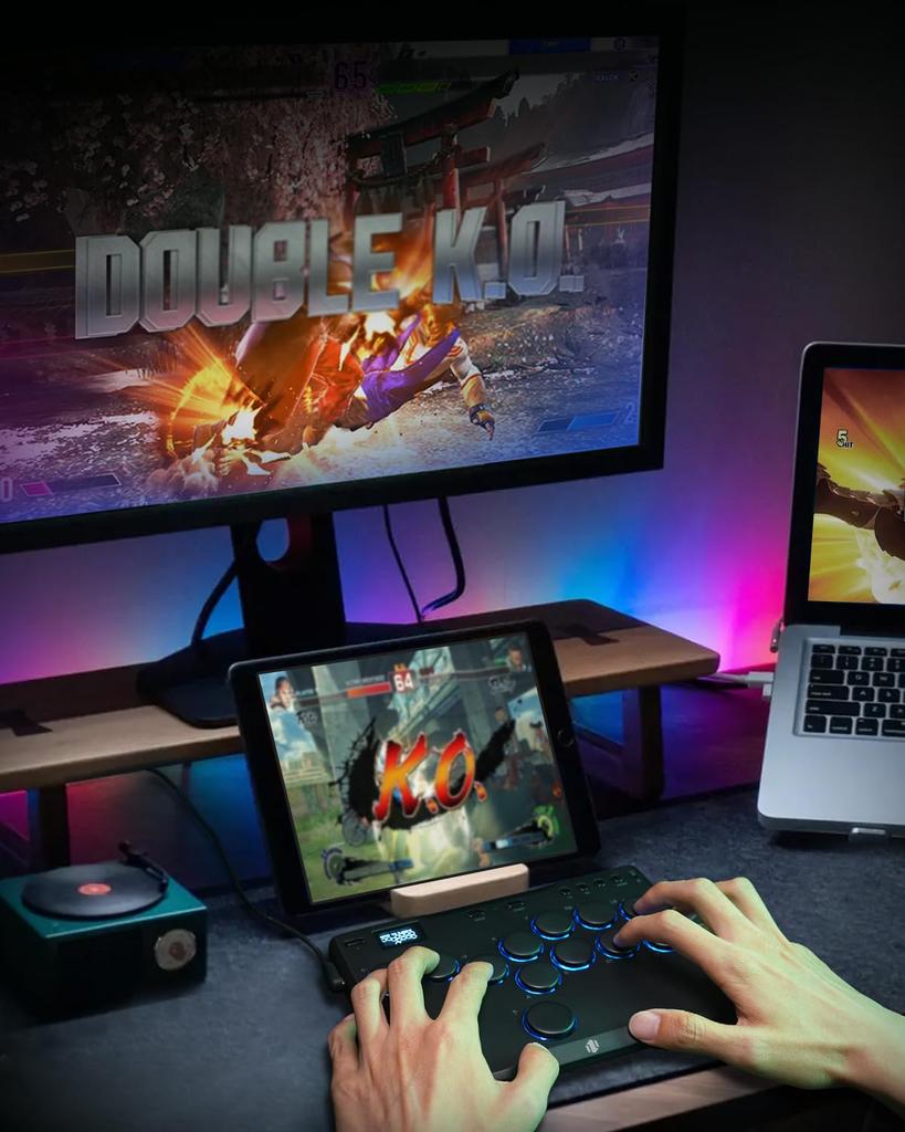 Haute42 Leverless Lightweight Pad 12 Tournament Lock Switch 12 Key Crystal Low Profile Switch Controller Controller - - - PC/Switch/PS3/PS4