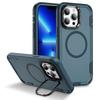 For iPhone 13 Pro Max Case Compatible with MagSafe Lens Frame Kickstand TPU+PC Shockproof Phone Cover