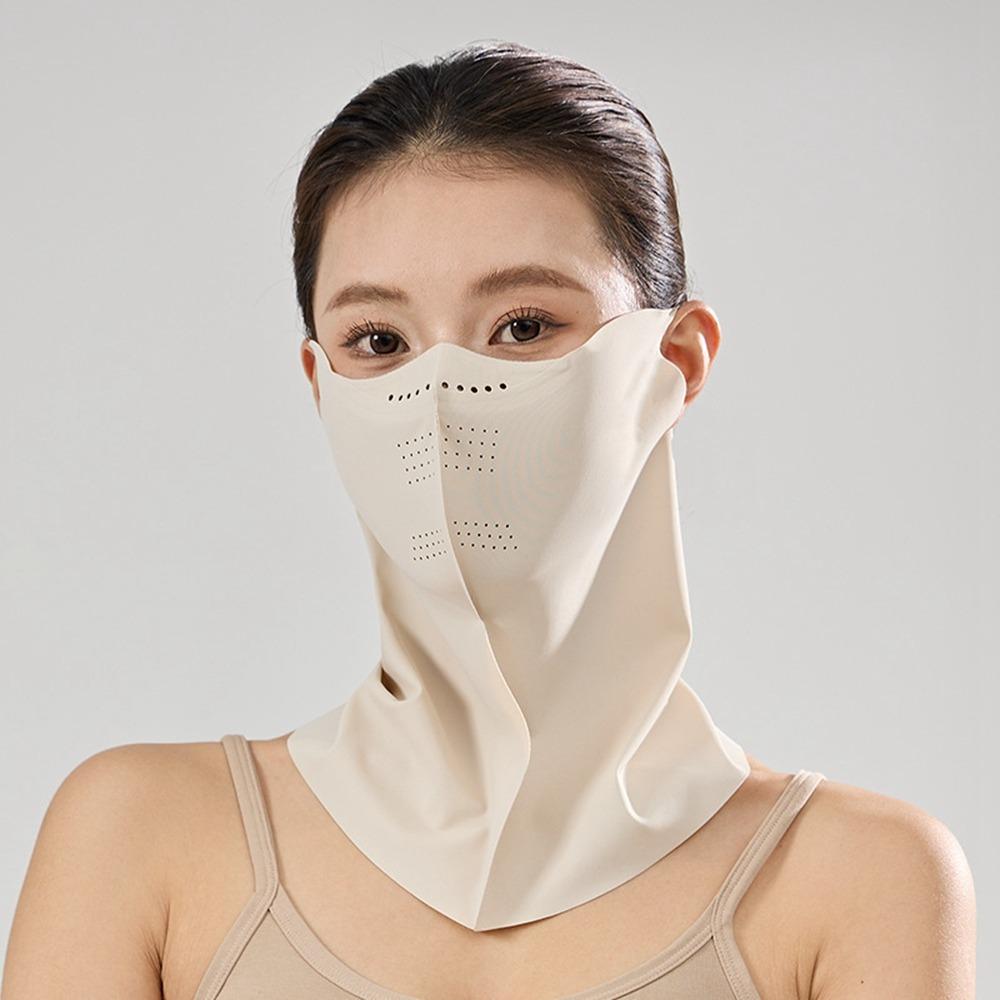 Sunscreen Face Scarf Sunscreen Mask Face Mask Face Gini Mask Adjustable Ice Silk Mask  Sports