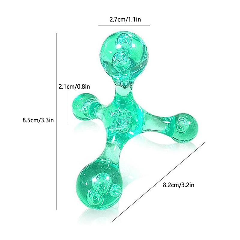 Manual  Small Shoulder Neck Back Plantar Point Massage Handheld Roller Massage Cylindrical Ball